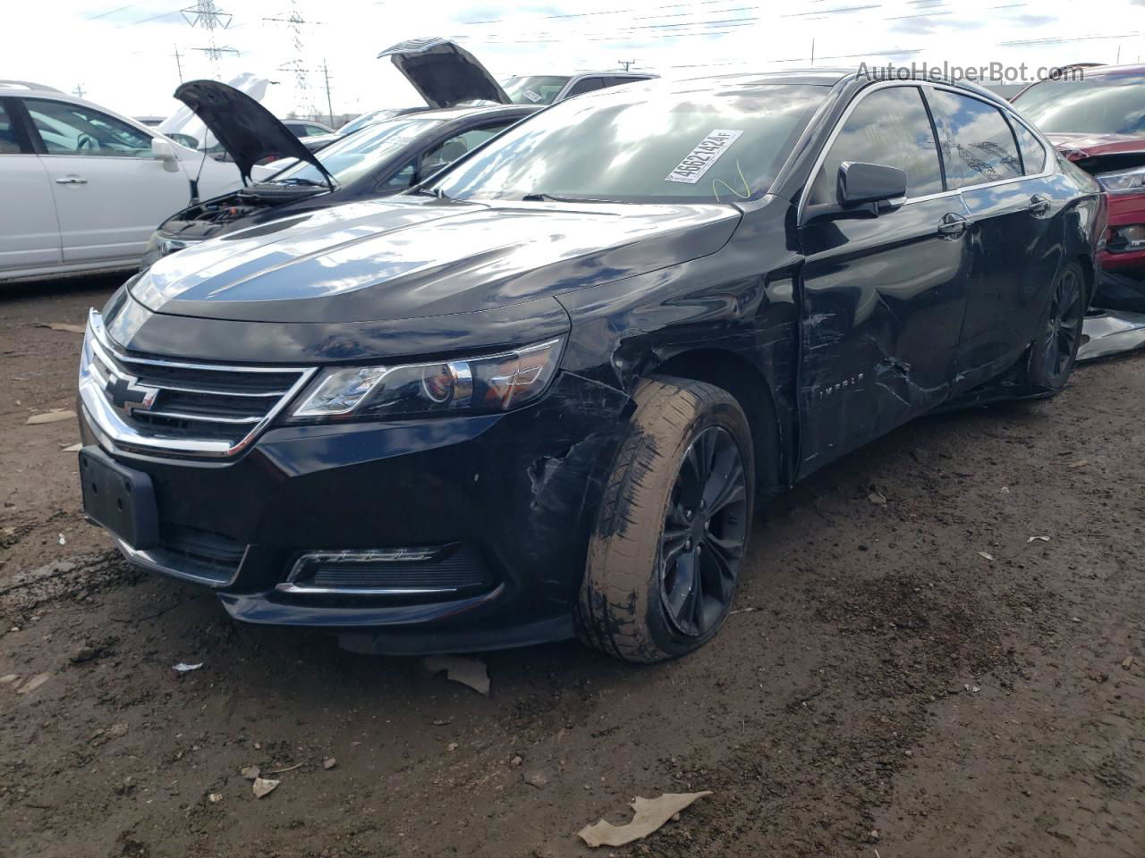 2014 Chevrolet Impala Lt Black vin: 1G1115SL4EU116817