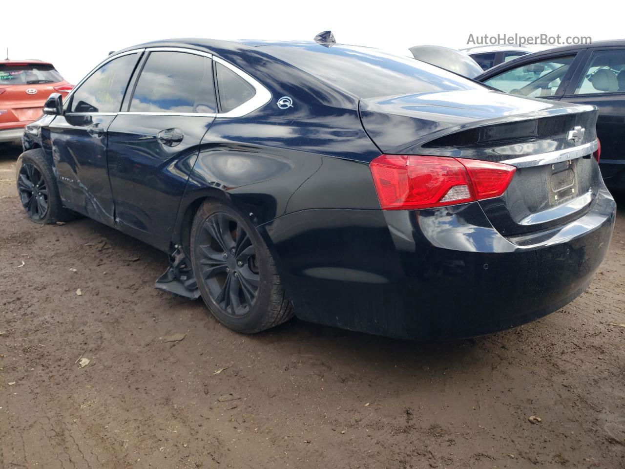 2014 Chevrolet Impala Lt Black vin: 1G1115SL4EU116817