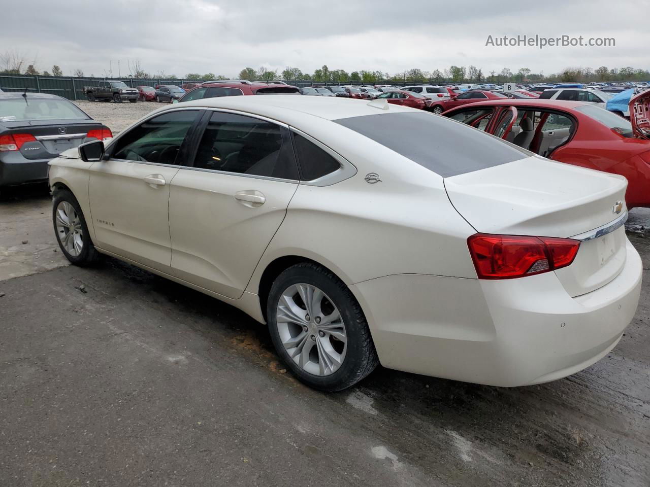 2014 Chevrolet Impala Lt White vin: 1G1115SL5EU104840