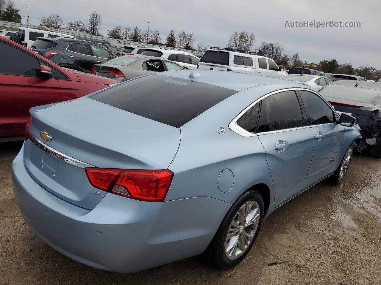 2014 Chevrolet Impala Lt Blue vin: 1G1115SL6EU110100