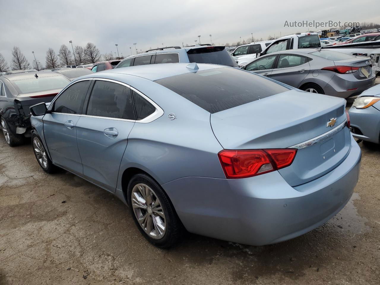 2014 Chevrolet Impala Lt Blue vin: 1G1115SL6EU110100