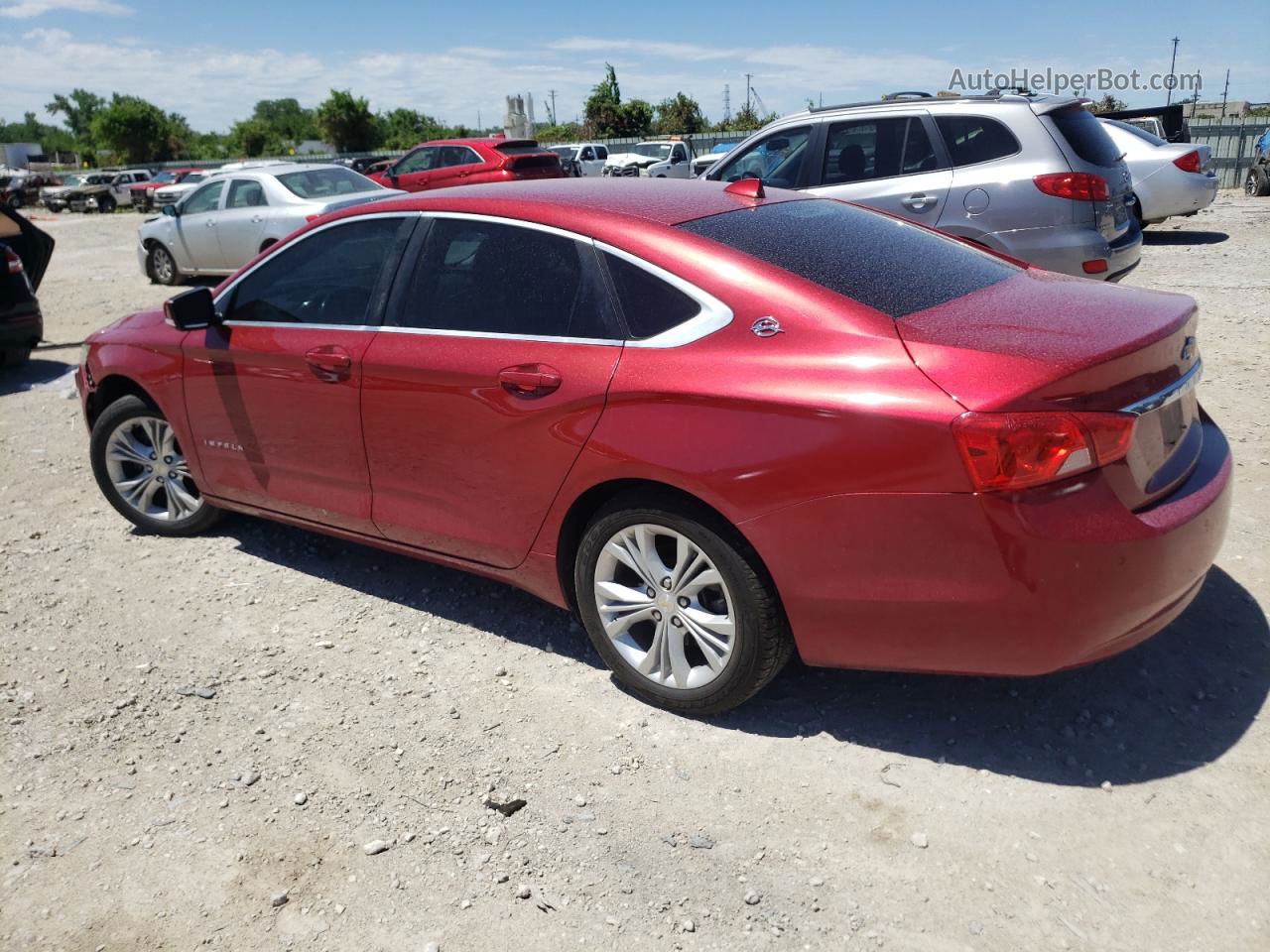 2014 Chevrolet Impala Lt Red vin: 1G1115SL7EU121221