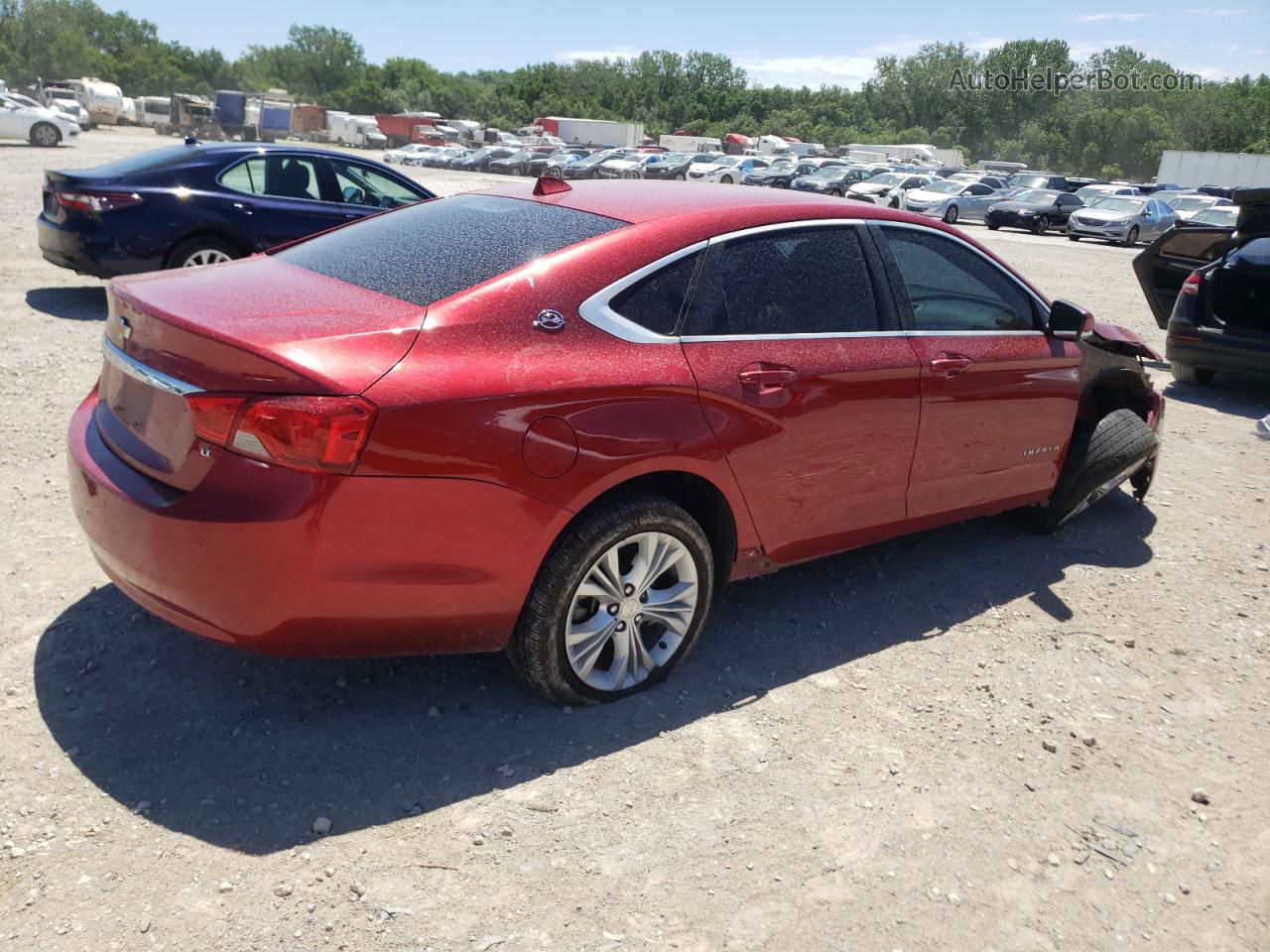 2014 Chevrolet Impala Lt Red vin: 1G1115SL7EU121221