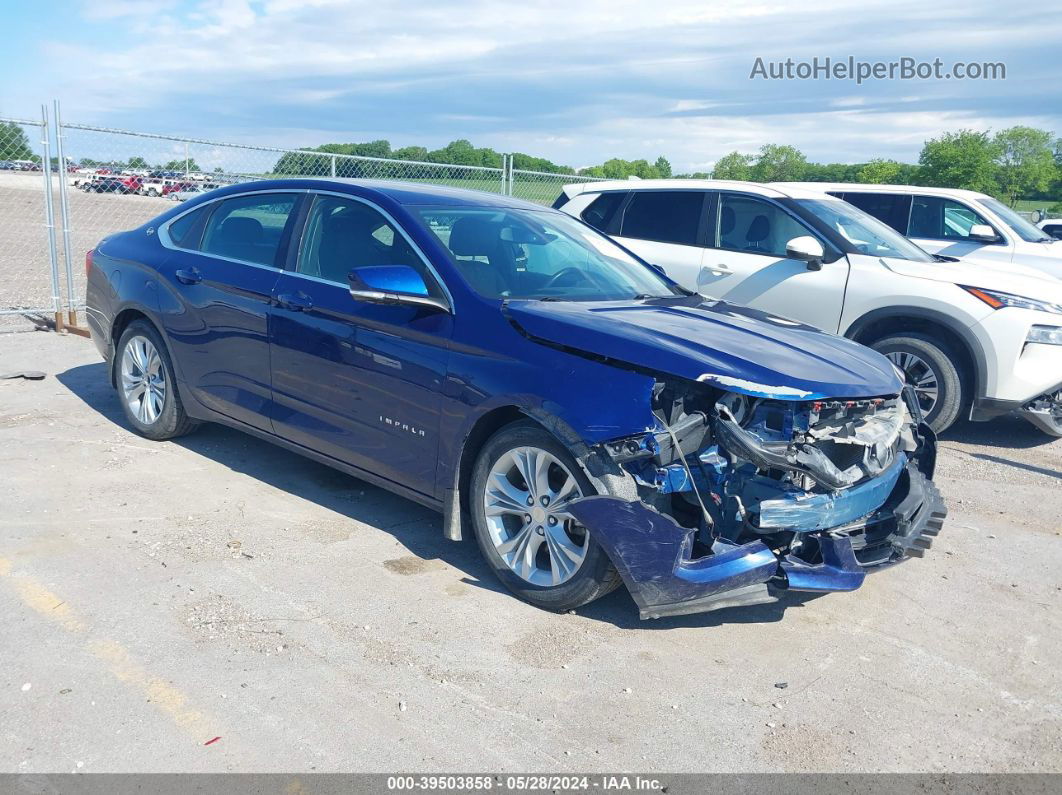 2014 Chevrolet Impala 1lt Blue vin: 1G1115SL8EU147195