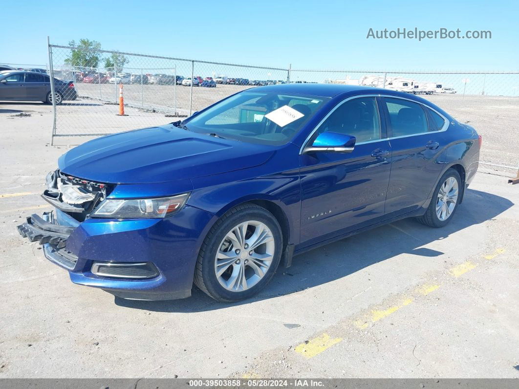 2014 Chevrolet Impala 1lt Blue vin: 1G1115SL8EU147195