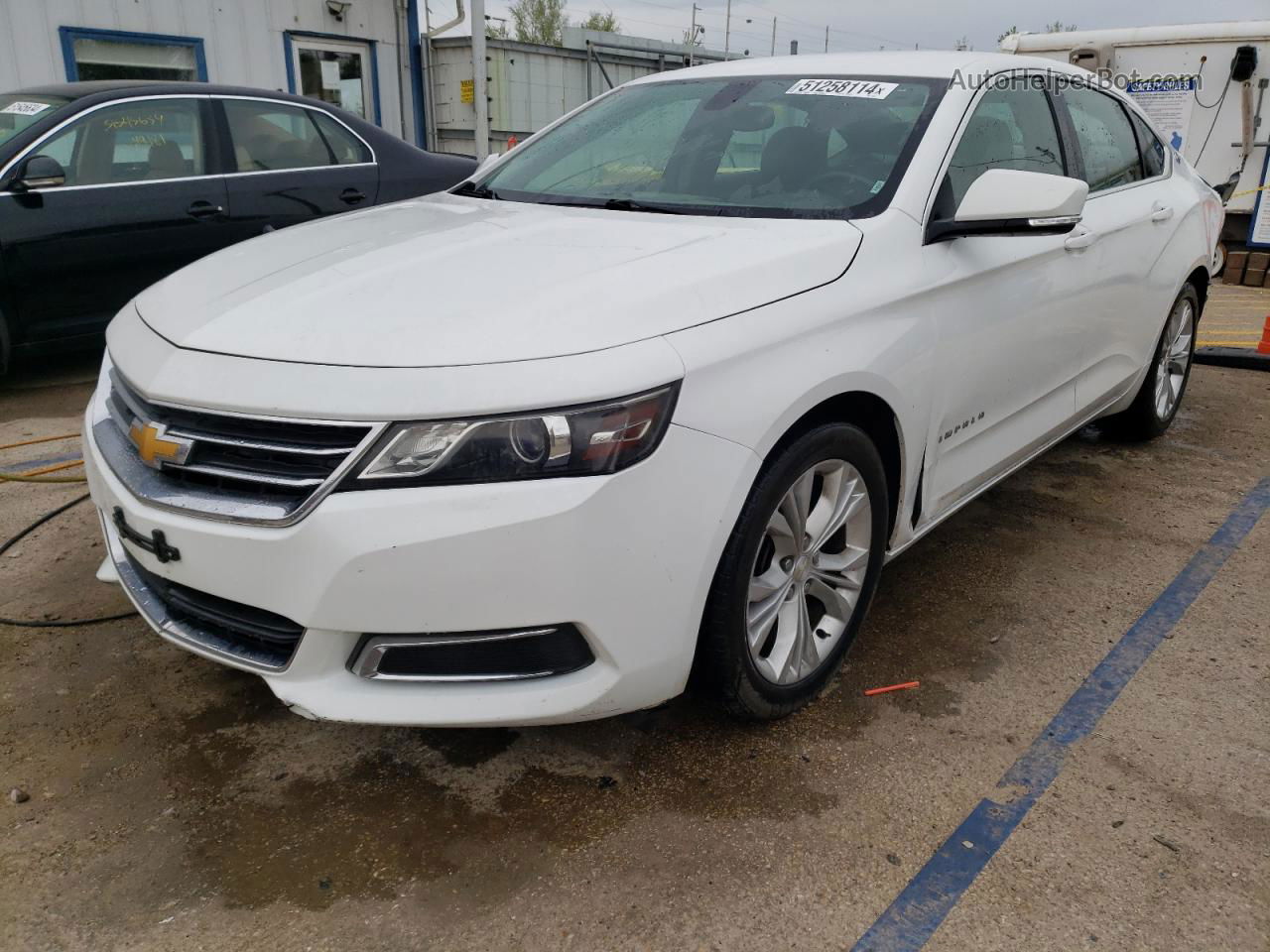 2014 Chevrolet Impala Lt White vin: 1G1115SL8EU150890