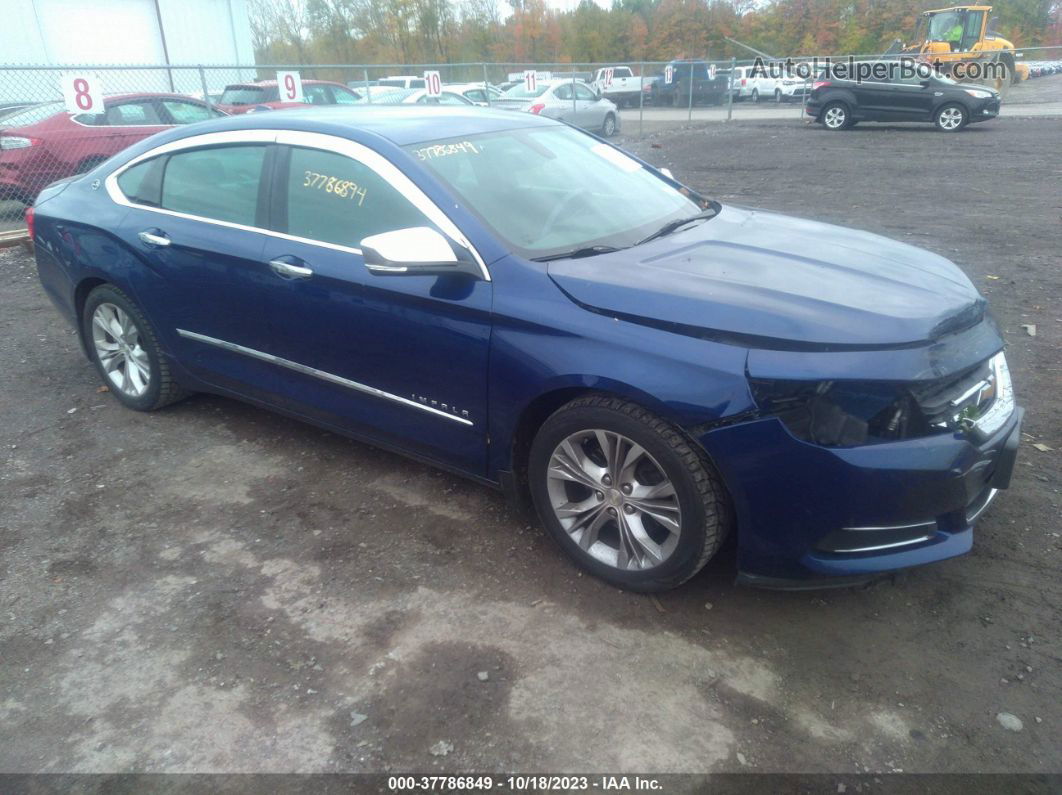 2014 Chevrolet Impala Lt Blue vin: 1G1125S30EU119470