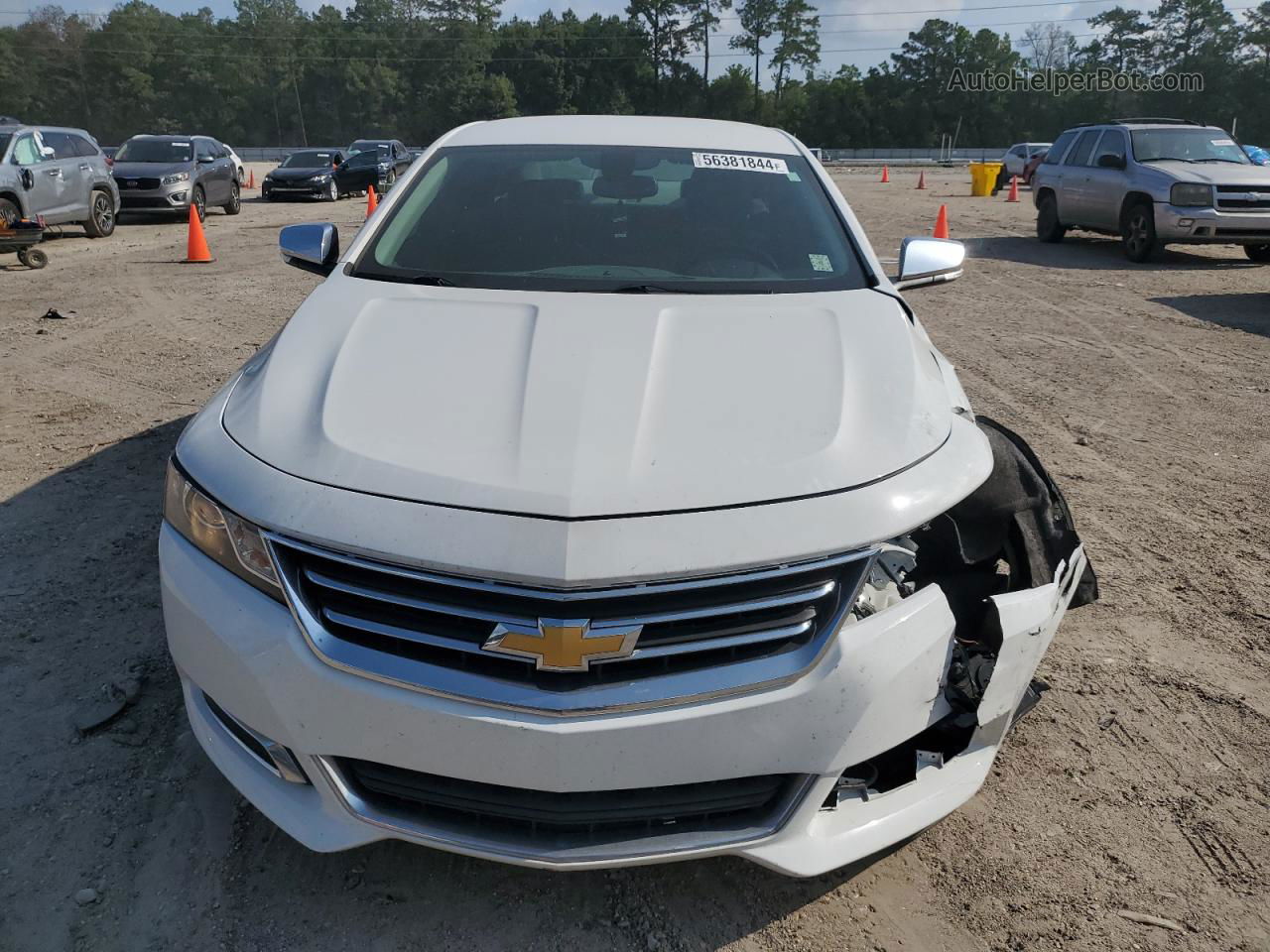 2014 Chevrolet Impala Lt White vin: 1G1125S34EU106947