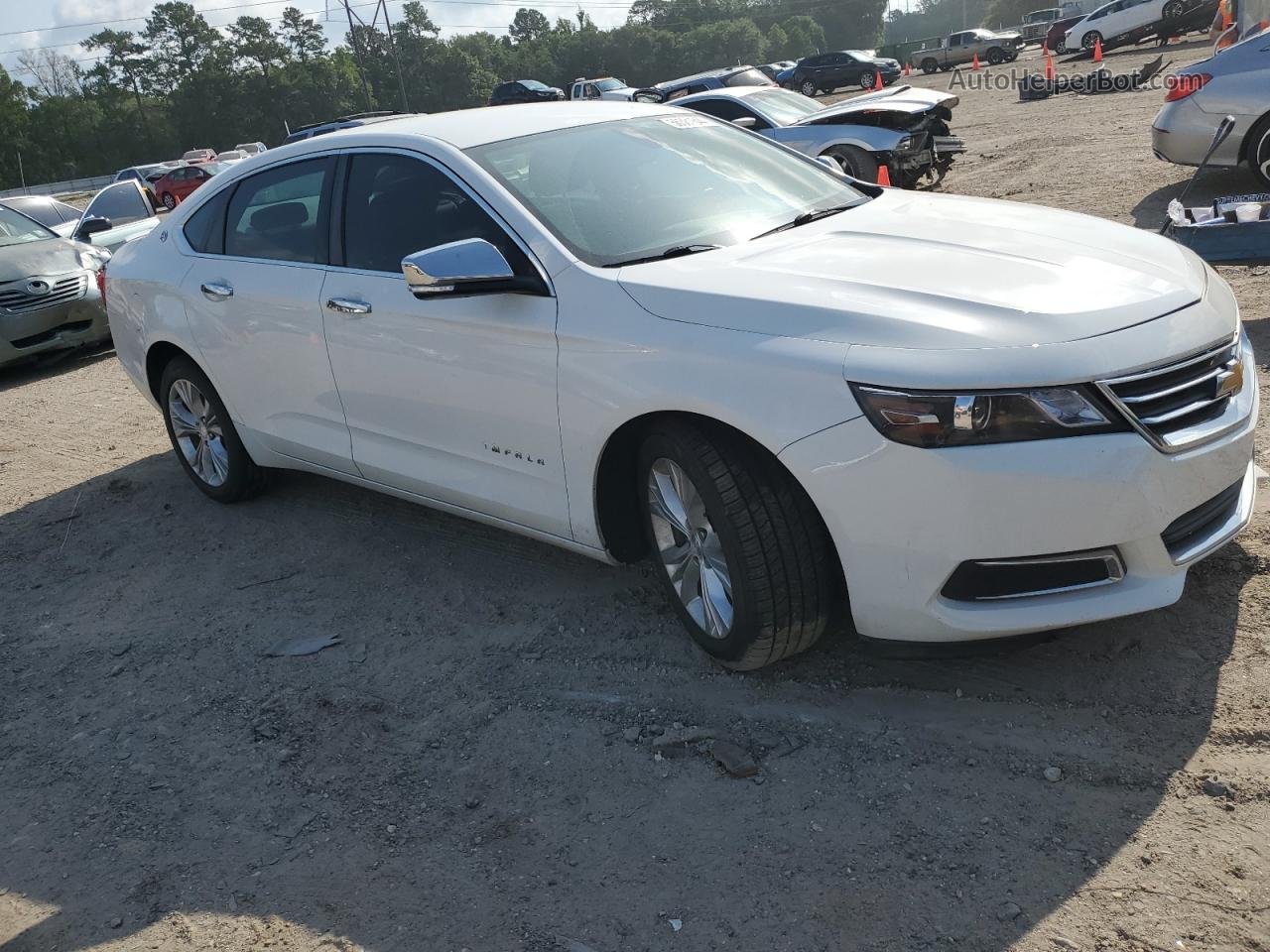 2014 Chevrolet Impala Lt White vin: 1G1125S34EU106947