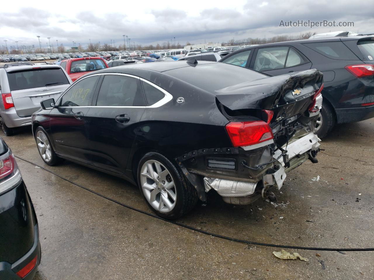 2014 Chevrolet Impala Lt Black vin: 1G1125S34EU117155