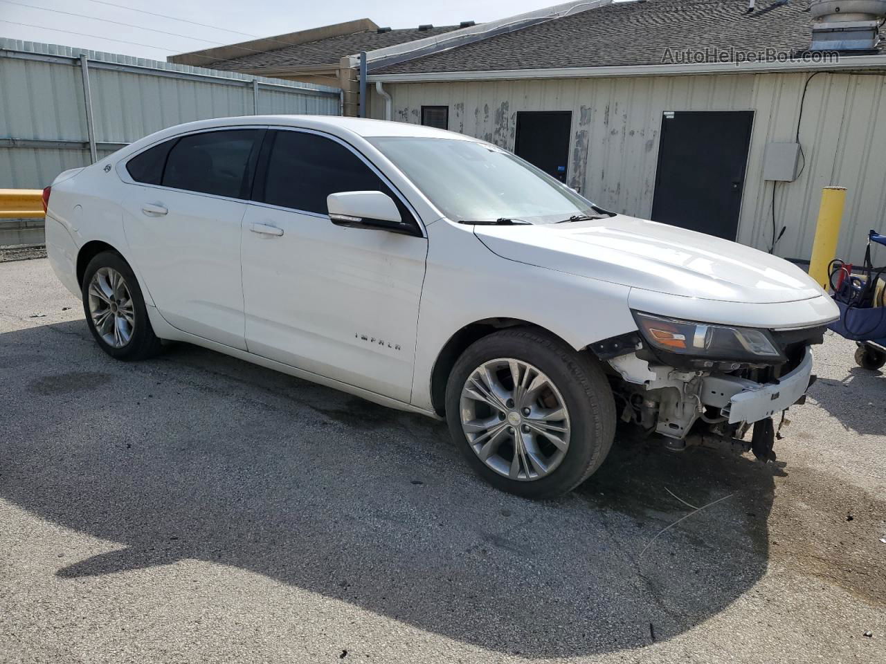 2014 Chevrolet Impala Lt White vin: 1G1125S35EU107444