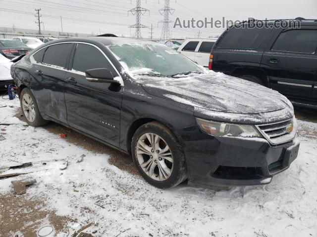 2014 Chevrolet Impala Lt Black vin: 1G1125S35EU111476