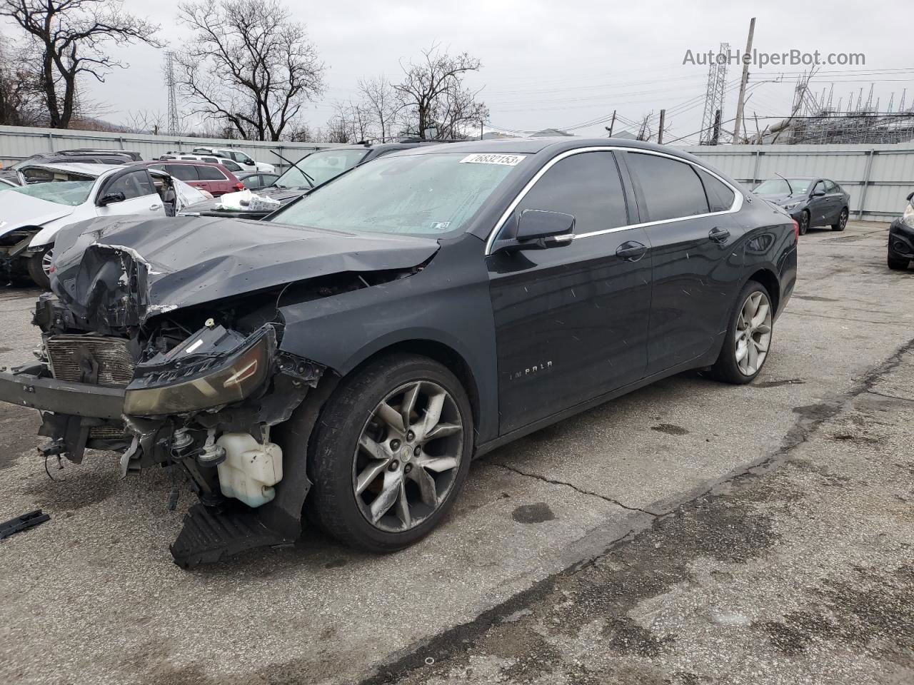 2014 Chevrolet Impala Lt Black vin: 1G1125S35EU122476