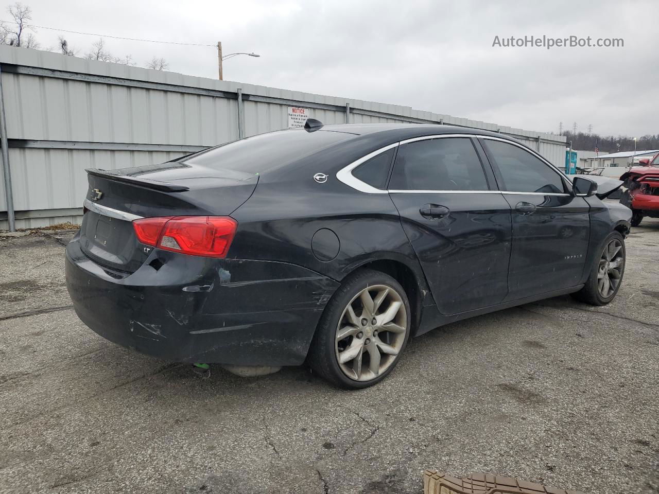 2014 Chevrolet Impala Lt Black vin: 1G1125S35EU122476