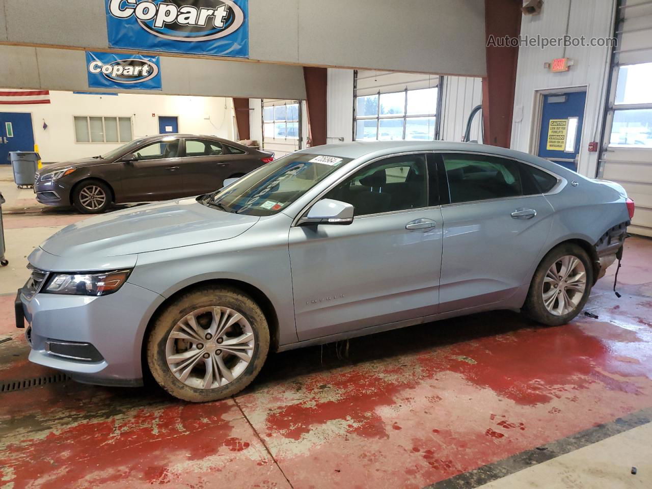 2014 Chevrolet Impala Lt Blue vin: 1G1125S35EU123126