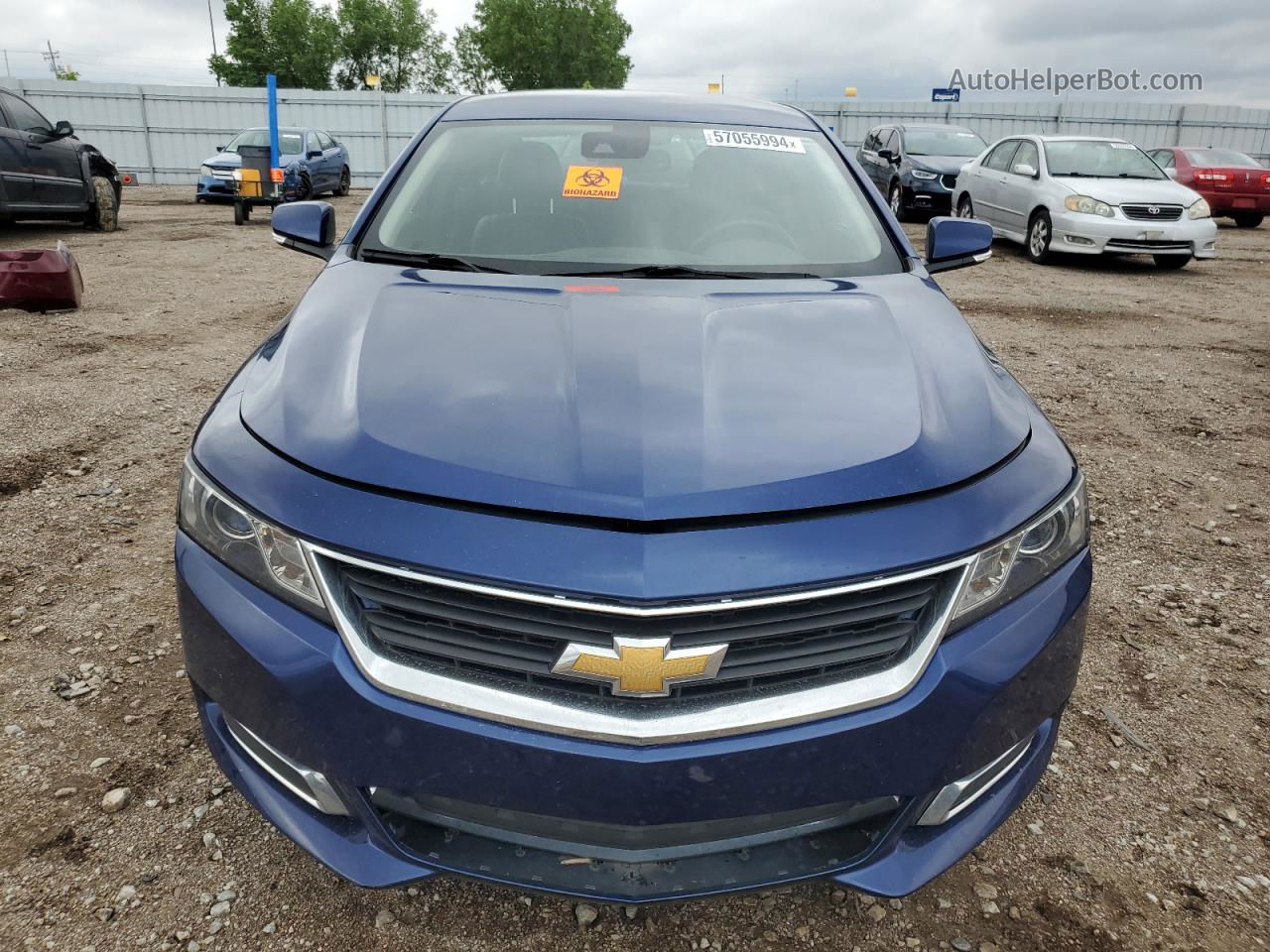 2014 Chevrolet Impala Lt Синий vin: 1G1125S36EU108411