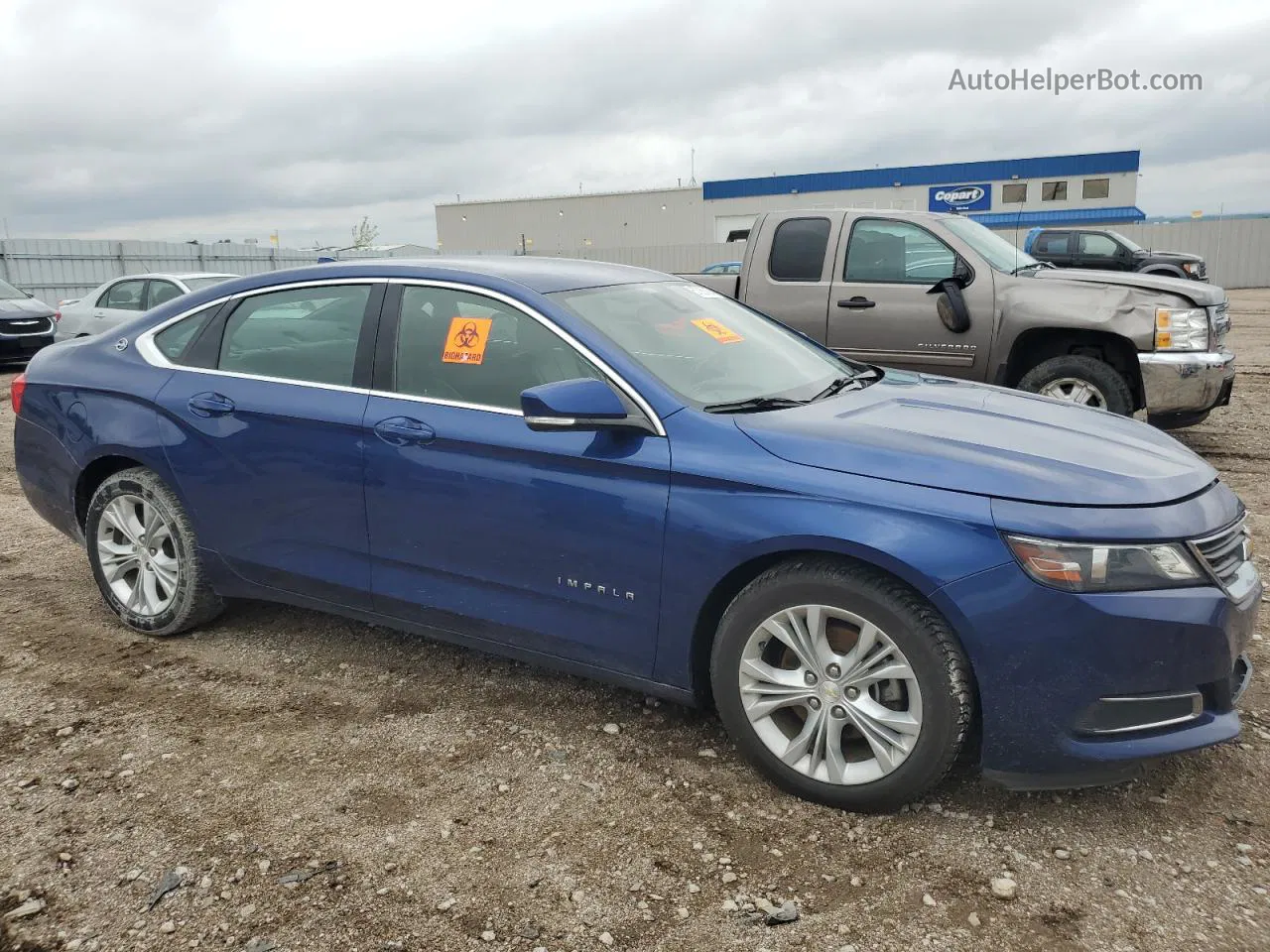 2014 Chevrolet Impala Lt Blue vin: 1G1125S36EU108411