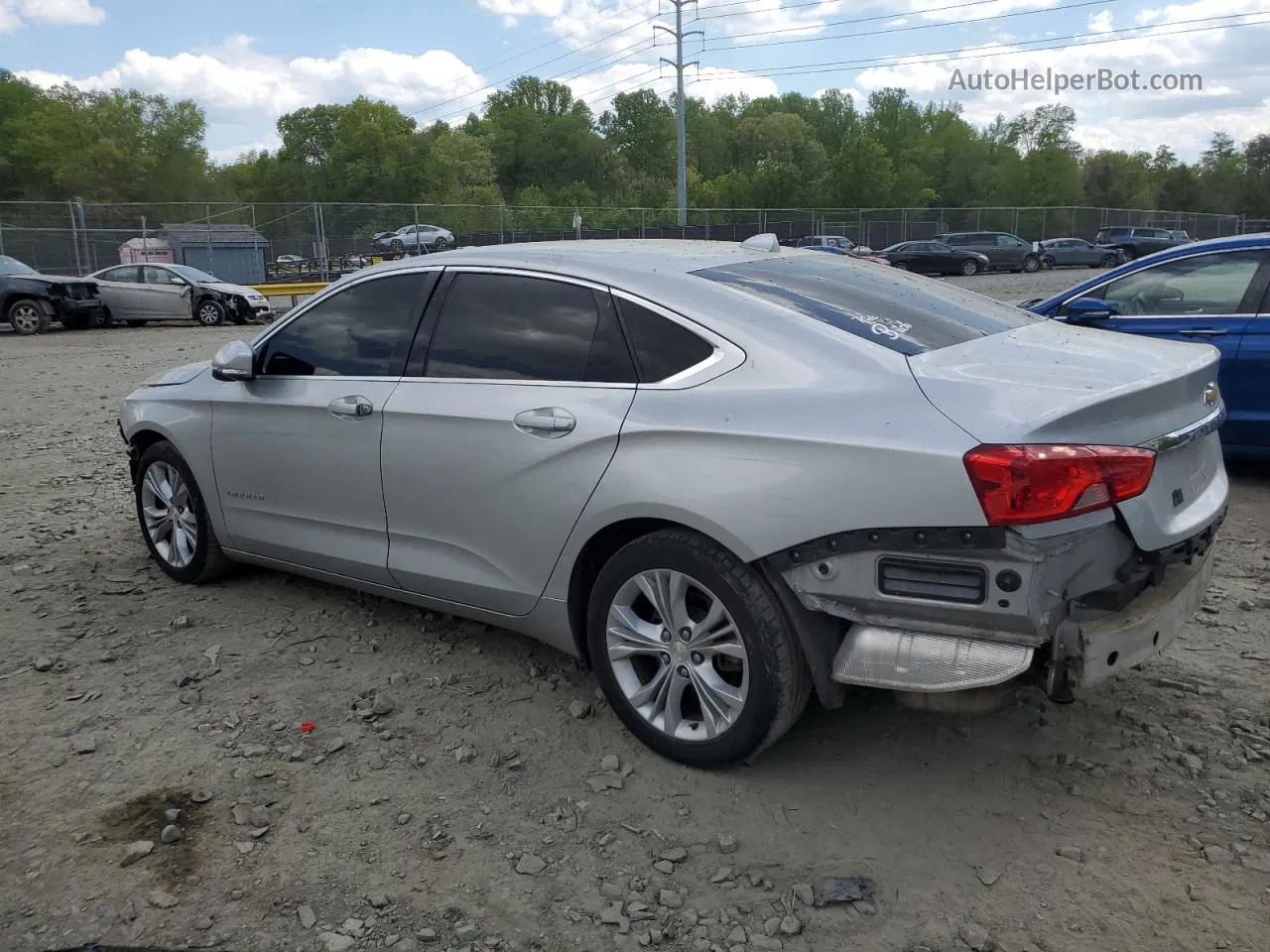 2014 Chevrolet Impala Lt Silver vin: 1G1125S3XEU109237