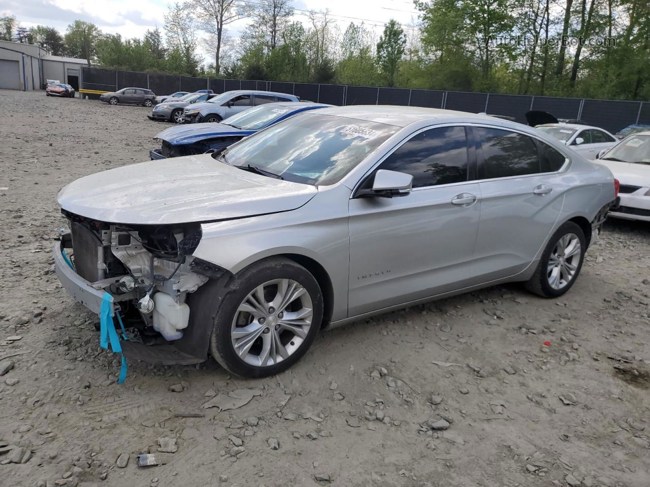 2014 Chevrolet Impala Lt Silver vin: 1G1125S3XEU109237