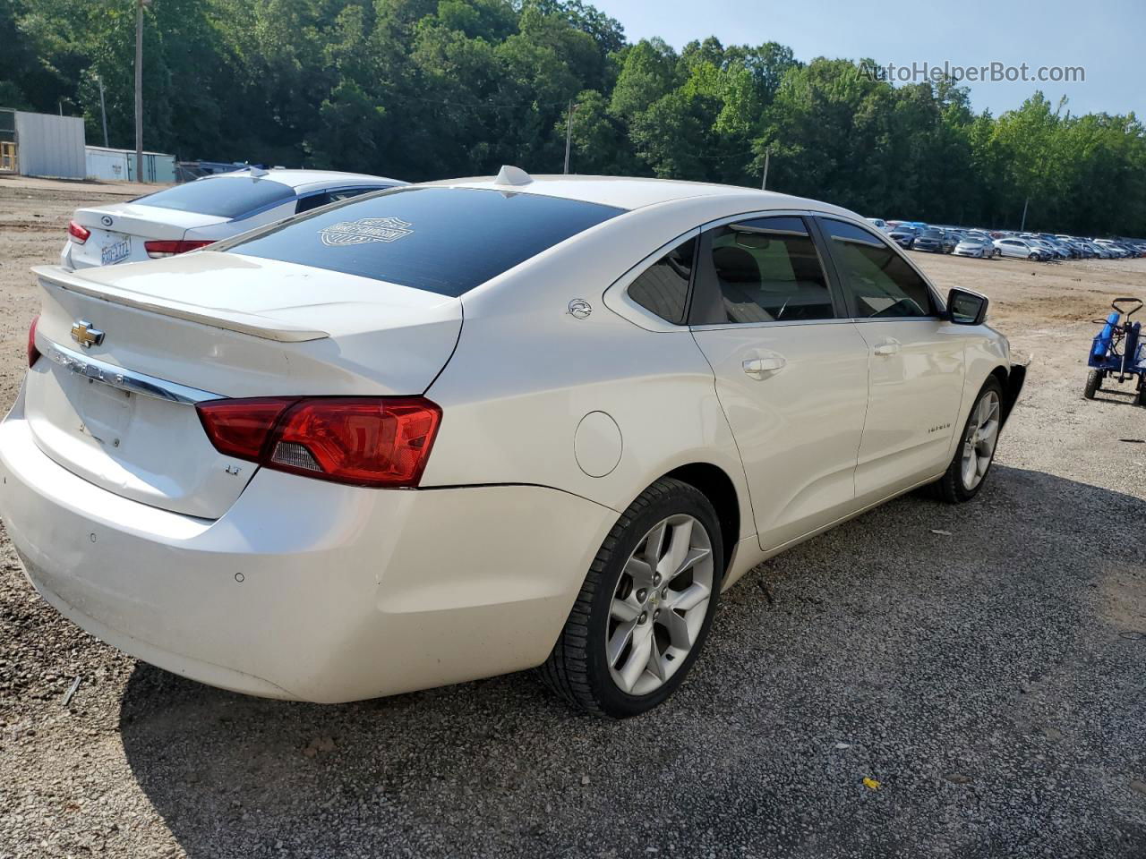 2014 Chevrolet Impala Lt White vin: 1G1125S3XEU114082