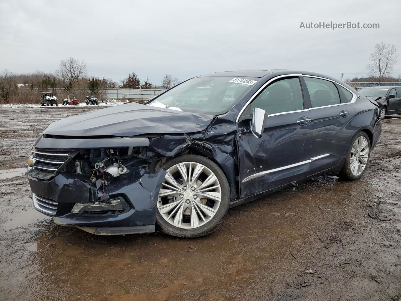 2017 Chevrolet Impala Premier Синий vin: 1G1145S33HU121115