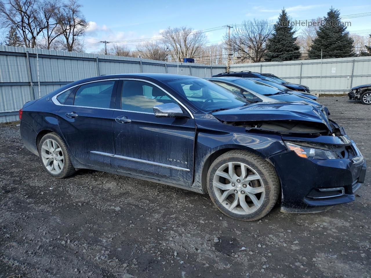 2017 Chevrolet Impala Premier Синий vin: 1G1145S33HU143695