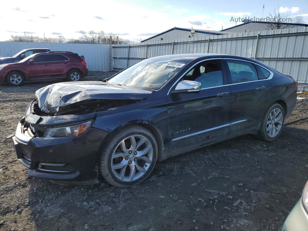 2017 Chevrolet Impala Premier Синий vin: 1G1145S33HU143695