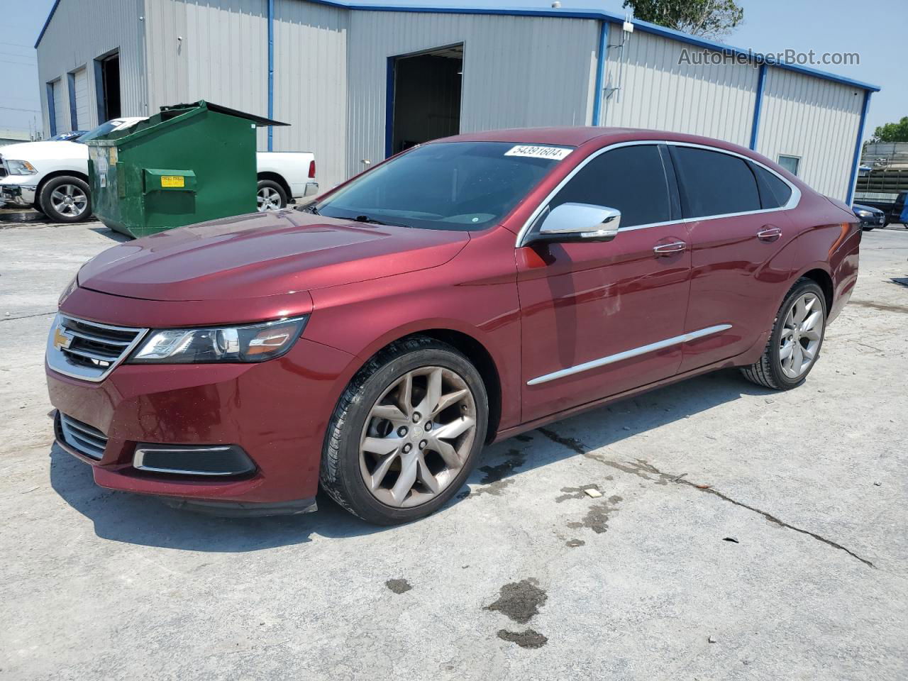 2017 Chevrolet Impala Premier Темно-бордовый vin: 1G1145S34HU171490