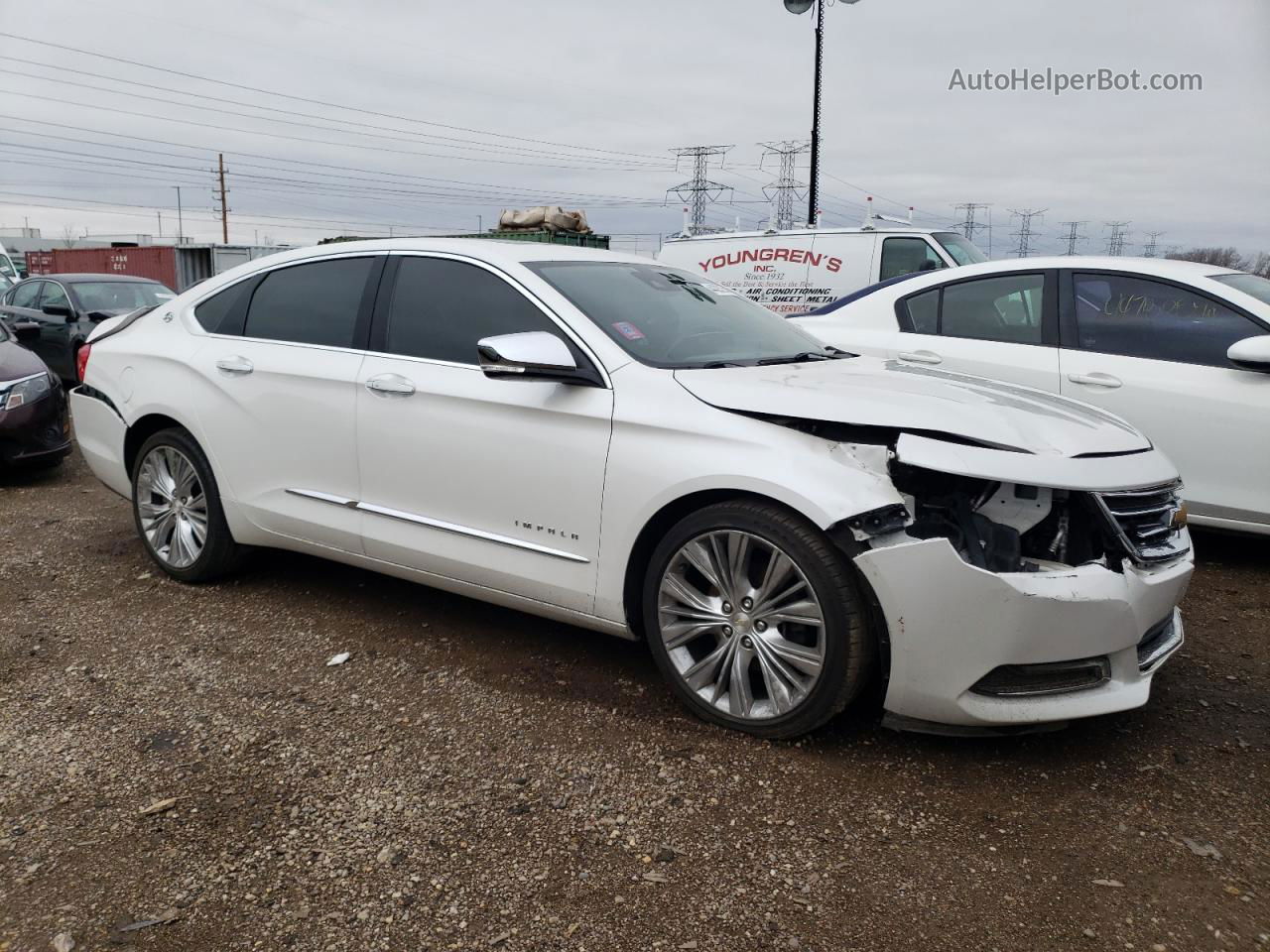 2016 Chevrolet Impala Ltz White vin: 1G1145S35GU132910