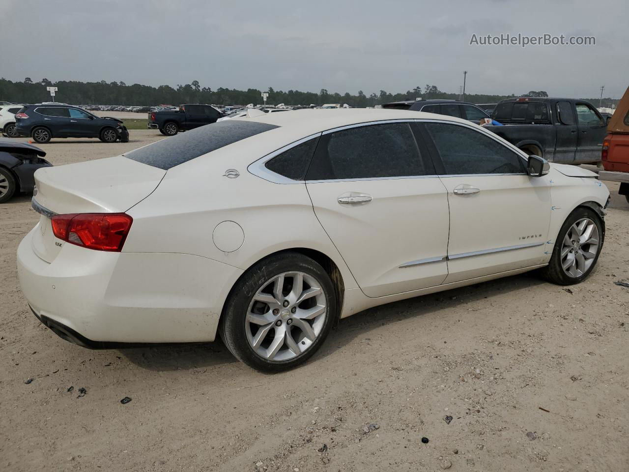 2014 Chevrolet Impala Ltz White vin: 1G1145SL1EU144016