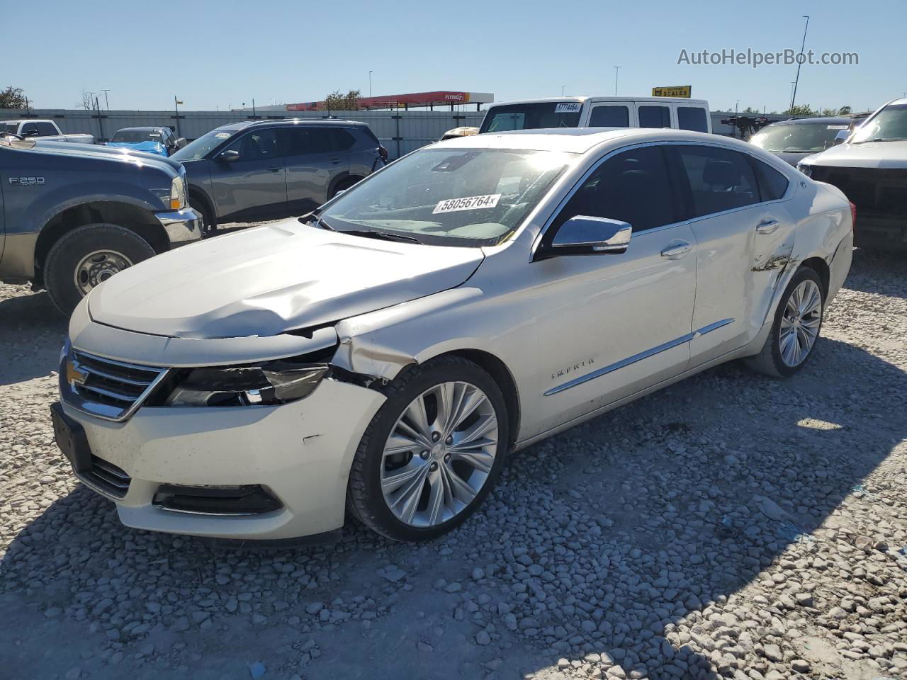 2014 Chevrolet Impala Ltz White vin: 1G1155S32EU143518