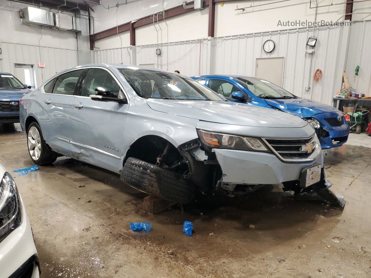 2014 Chevrolet Impala Ltz Blue vin: 1G1155S34EU118278