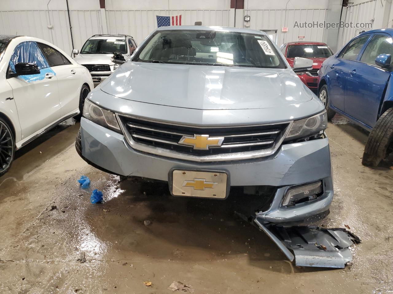 2014 Chevrolet Impala Ltz Синий vin: 1G1155S34EU118278