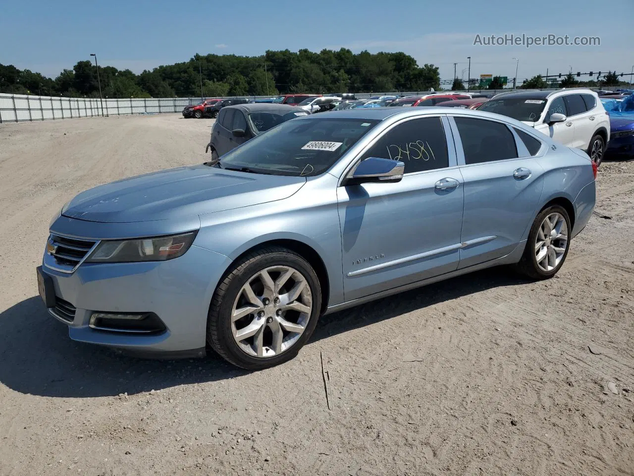 2014 Chevrolet Impala Ltz Blue vin: 1G1155S34EU166363