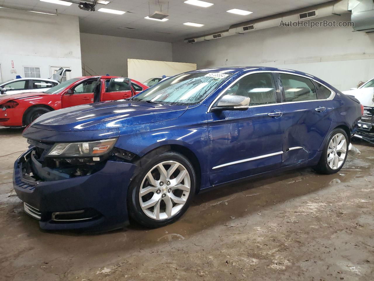 2014 Chevrolet Impala Ltz Blue vin: 1G1155S39EU122455