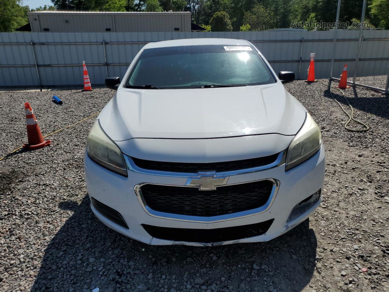 2015 Chevrolet Malibu Ls White vin: 1G11A5SL1FU121829