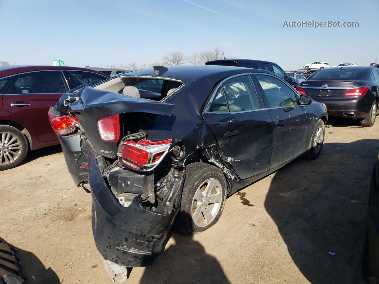 2015 Chevrolet Malibu Ls Gray vin: 1G11A5SL8FF129186