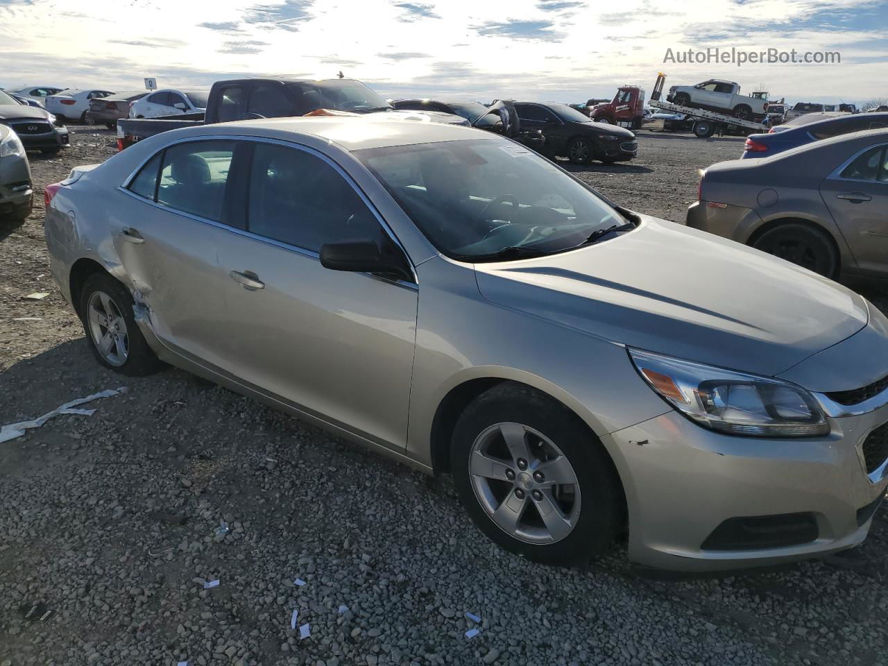 2015 Chevrolet Malibu Ls Золотой vin: 1G11A5SL9FF148734