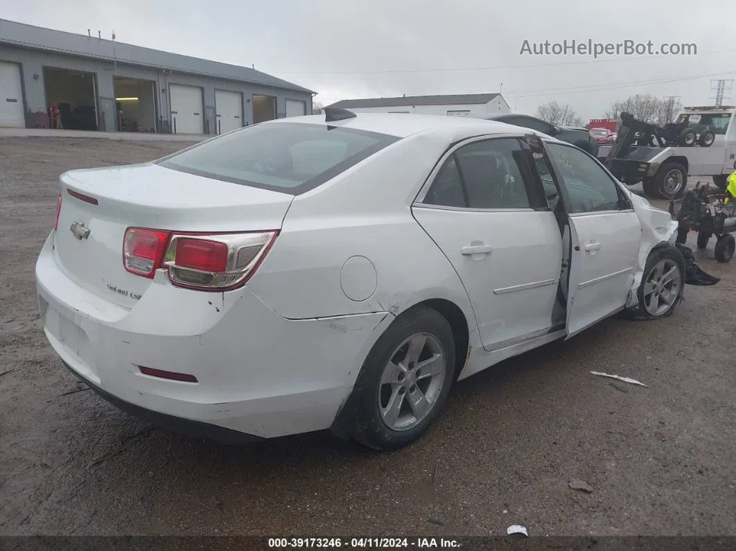 2015 Chevrolet Malibu Ls White vin: 1G11B5SL0FF236472