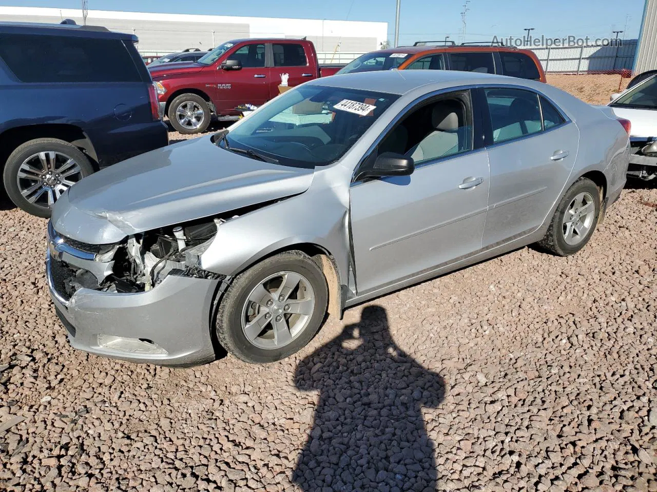 2015 Chevrolet Malibu Ls Silver vin: 1G11B5SL0FF249853