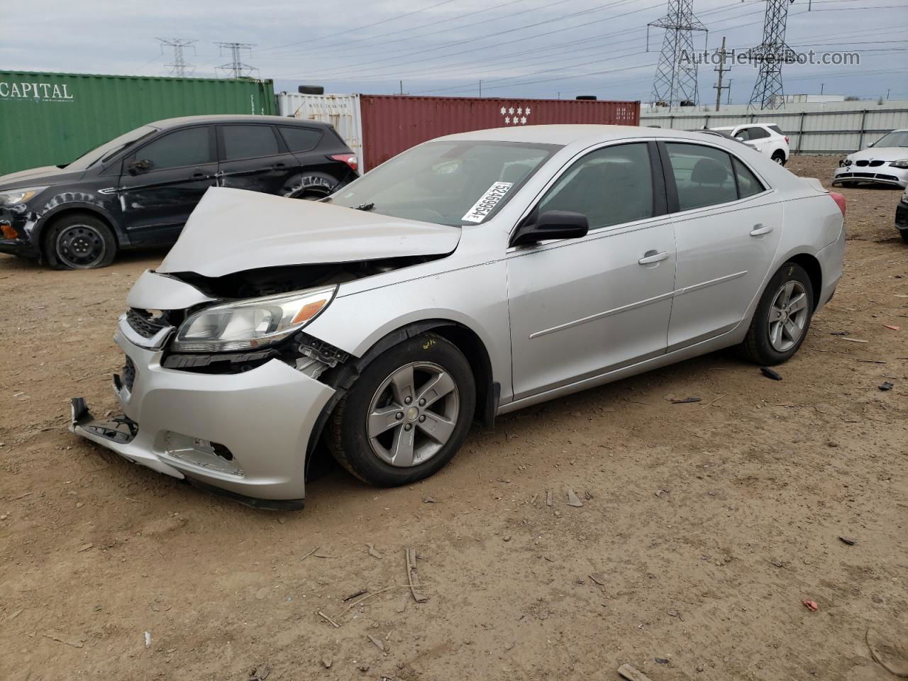 2015 Chevrolet Malibu Ls Silver vin: 1G11B5SL1FF101596