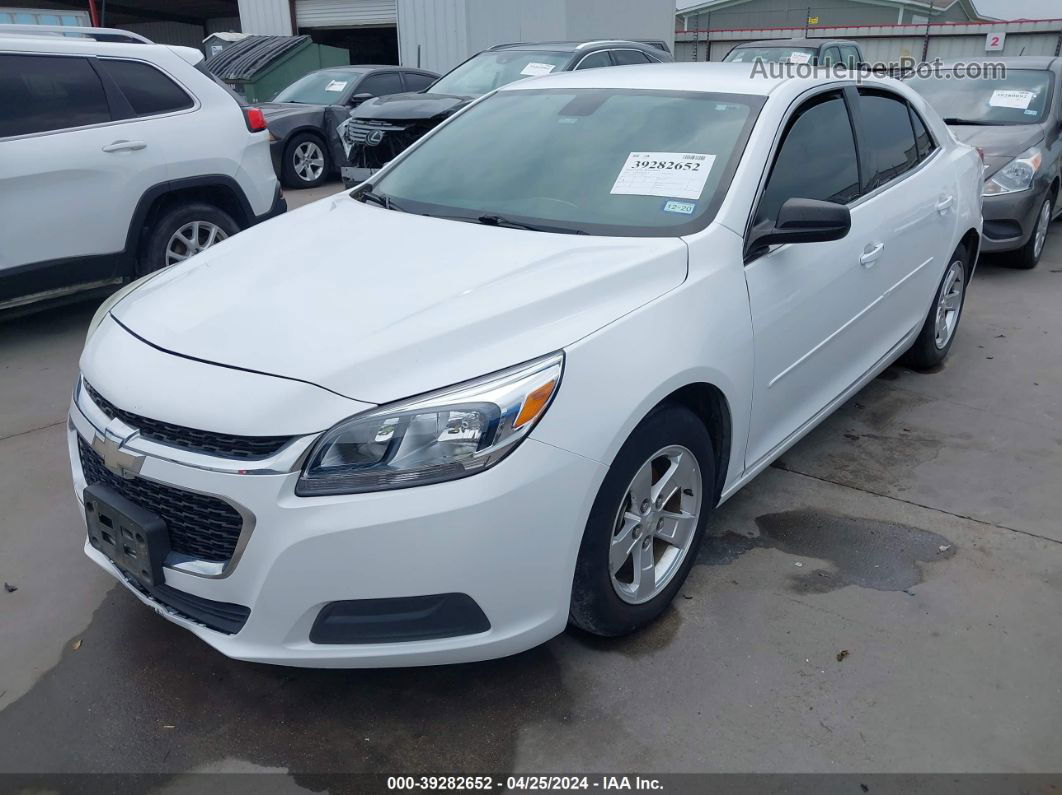 2015 Chevrolet Malibu Ls White vin: 1G11B5SL3FF207905