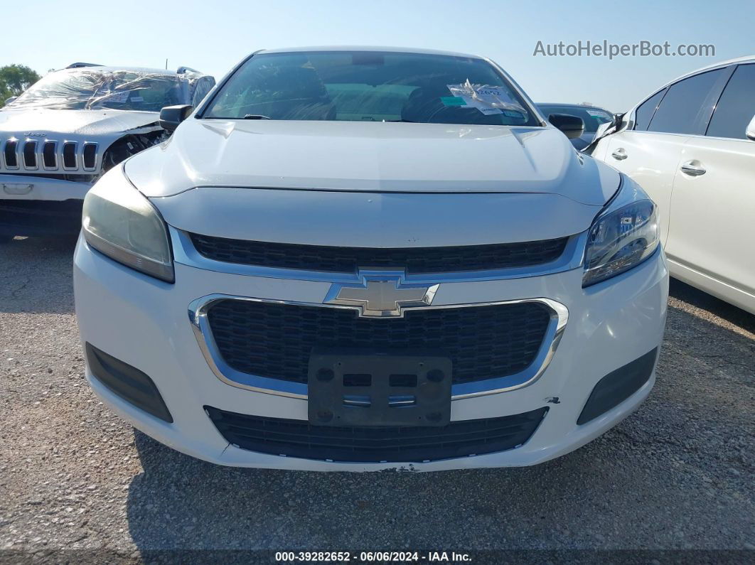 2015 Chevrolet Malibu Ls White vin: 1G11B5SL3FF207905