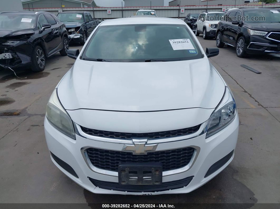 2015 Chevrolet Malibu Ls White vin: 1G11B5SL3FF207905