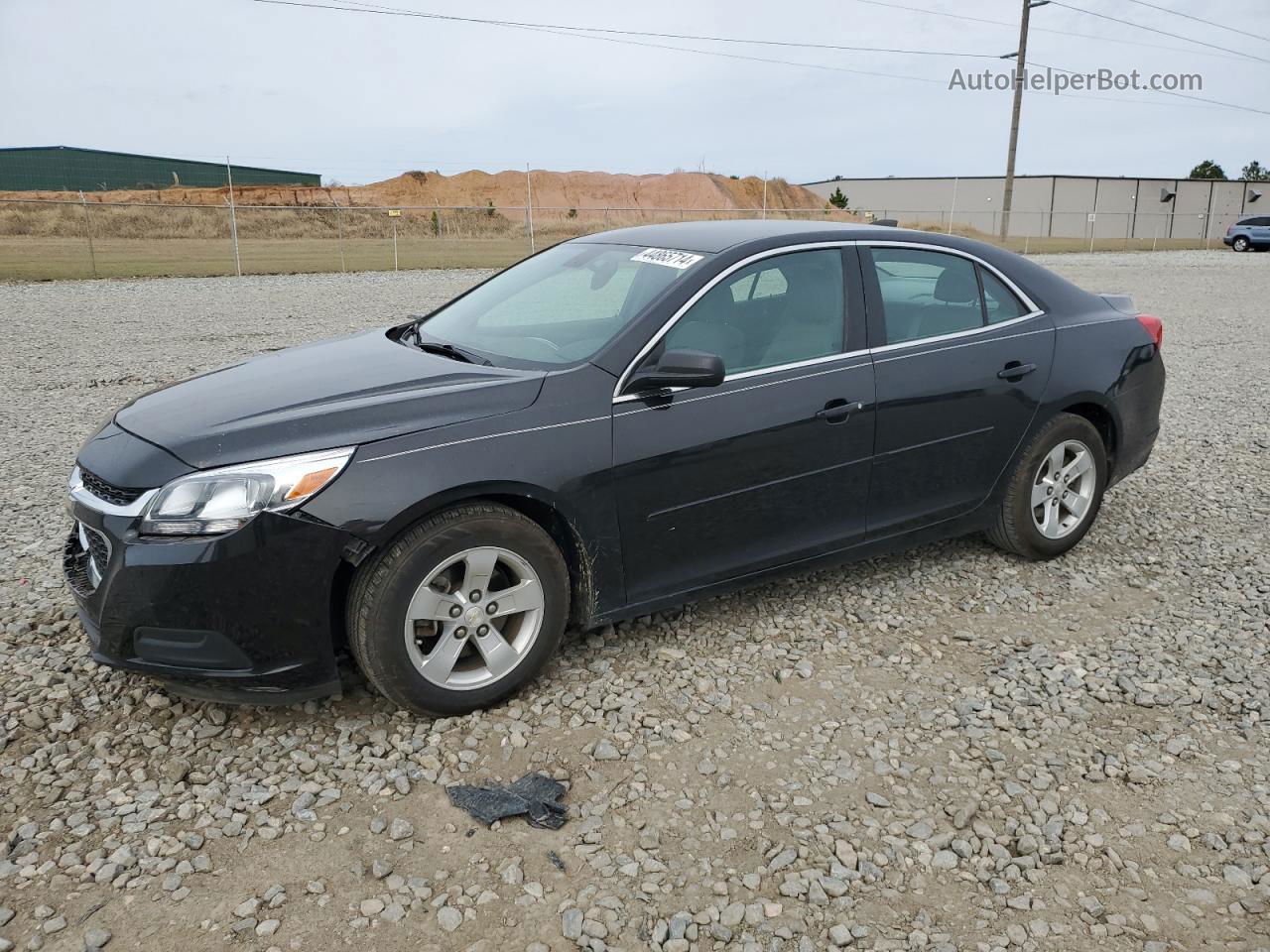 2015 Chevrolet Malibu Ls Black vin: 1G11B5SL4FF327499