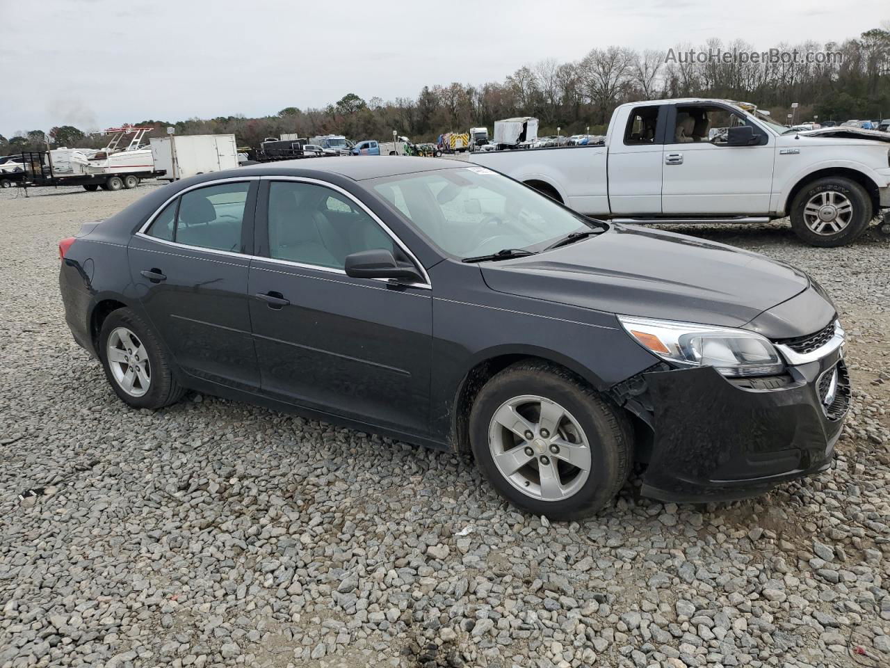 2015 Chevrolet Malibu Ls Black vin: 1G11B5SL4FF327499