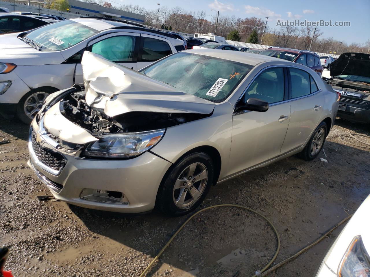 2015 Chevrolet Malibu Ls Beige vin: 1G11B5SL5FF191836