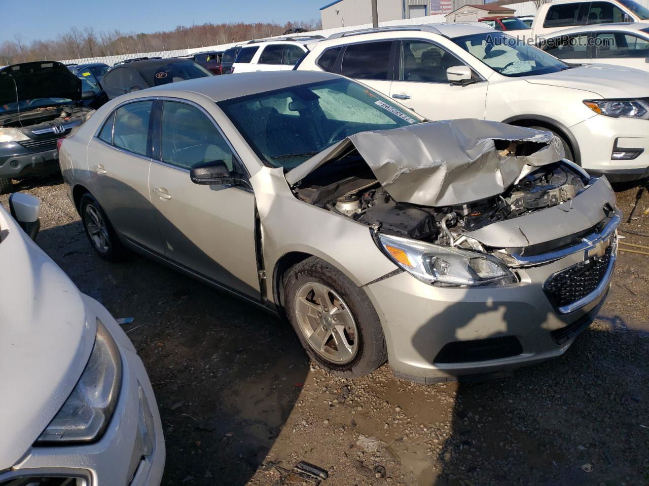 2015 Chevrolet Malibu Ls Beige vin: 1G11B5SL5FF191836