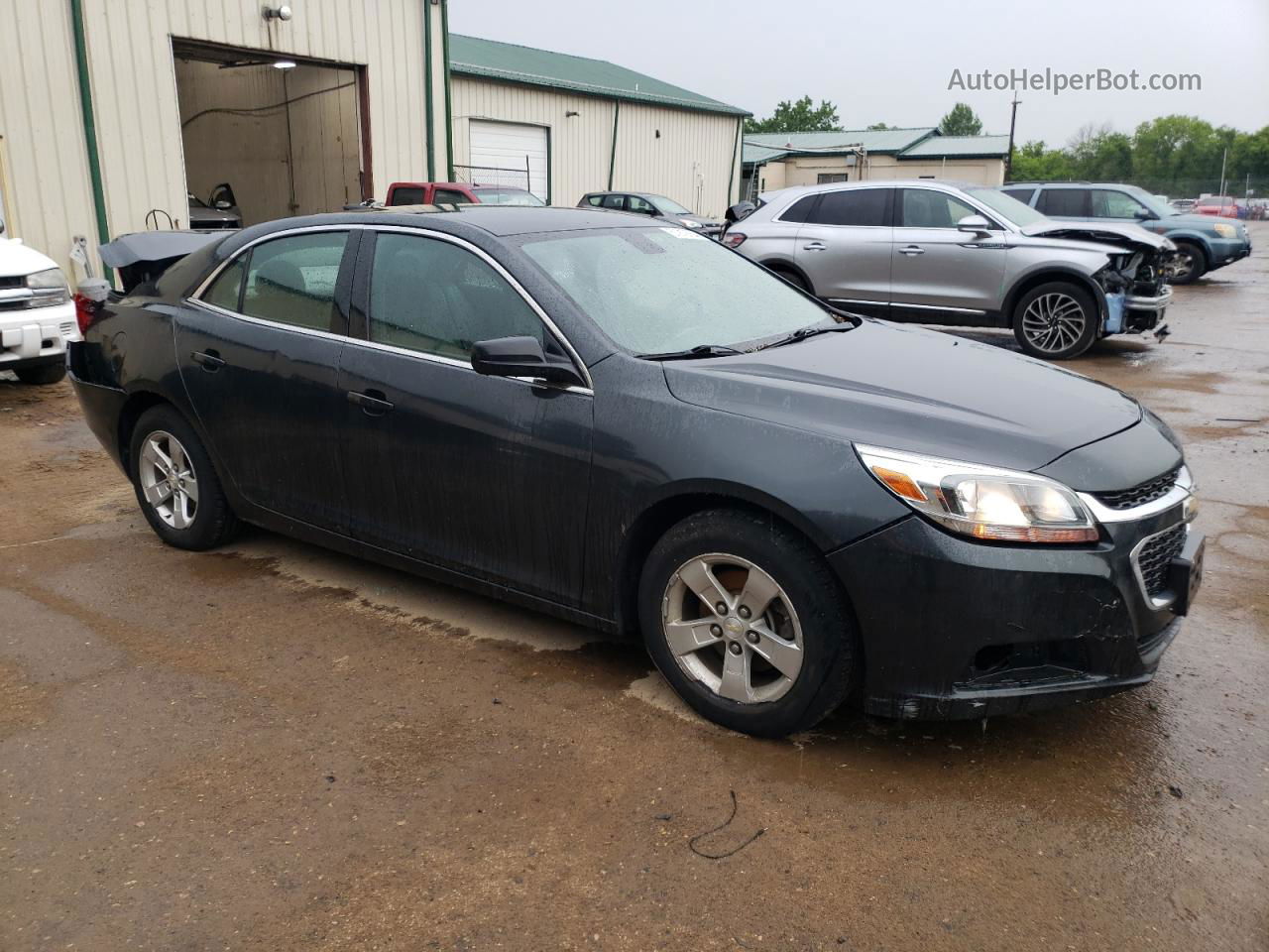 2015 Chevrolet Malibu Ls Black vin: 1G11B5SL5FF204326