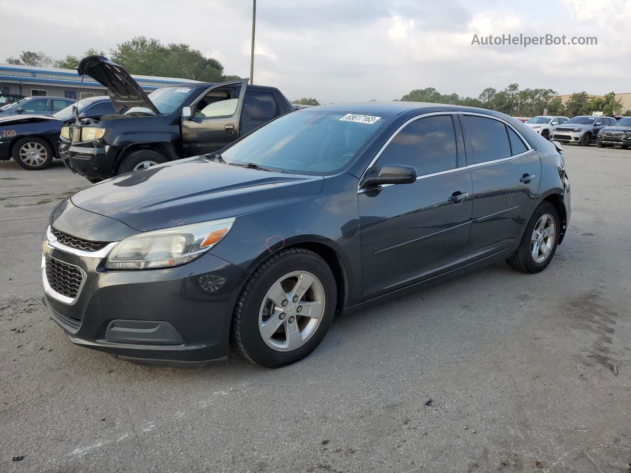 2015 Chevrolet Malibu Ls Gray vin: 1G11B5SL5FF343811